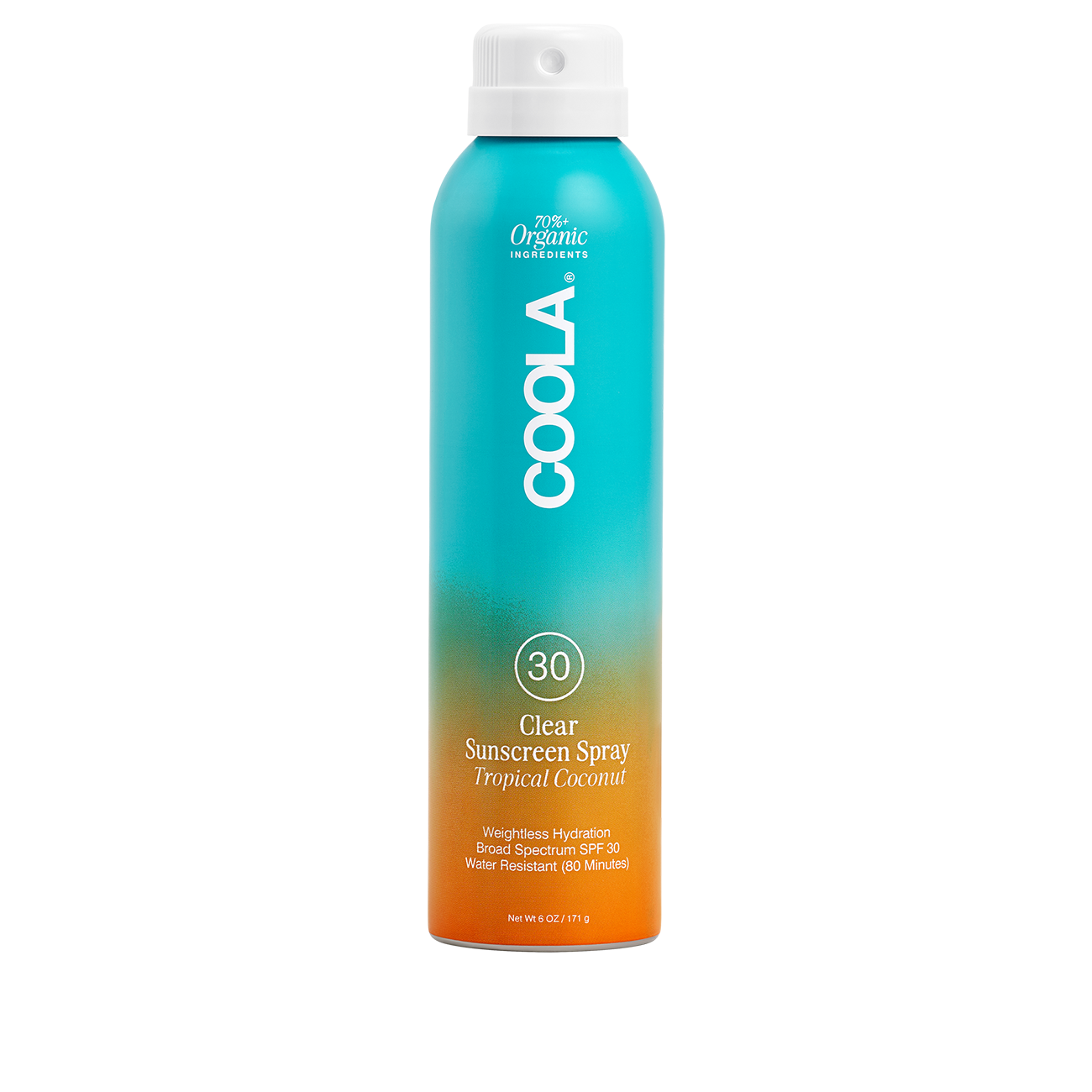 Clear Sunscreen Spray SPF30 Tropical Coconut